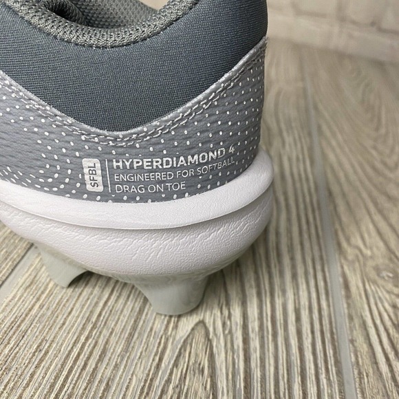 Nike Hyperdiamond 4 Pro Molded Softball Cleats Women’s 7.5 Gray DC8990-012 New - Picture 5 of 8